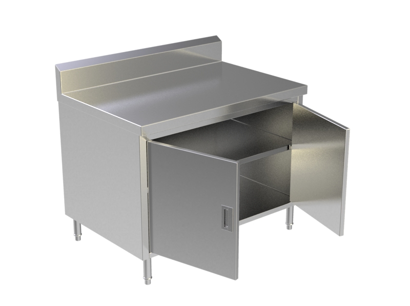 Cabinet Swing Doors W Under Shelves 6