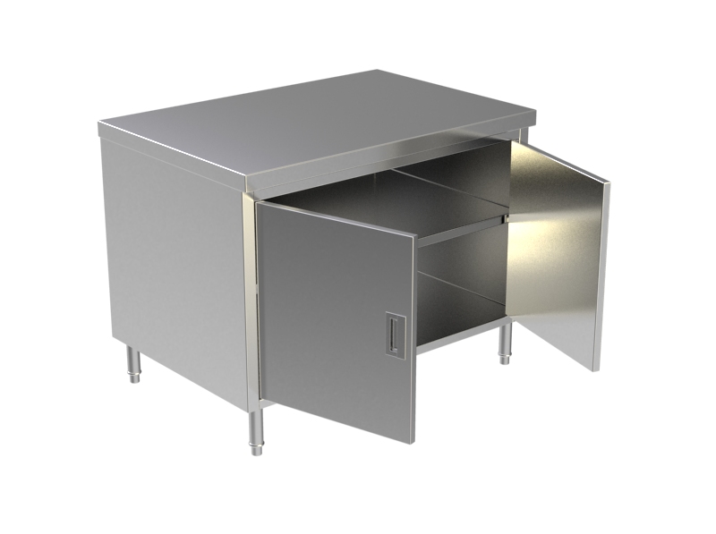 Cabinet Swing Doors W Under Shelves 5