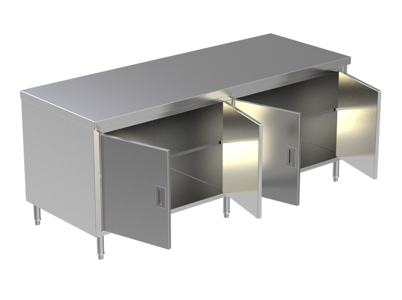 Cabinet Swing Doors W Under Shelves 3