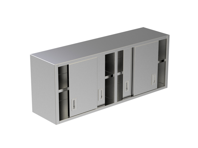 Wall Cabinet Under Shelf Sliding Doors 2