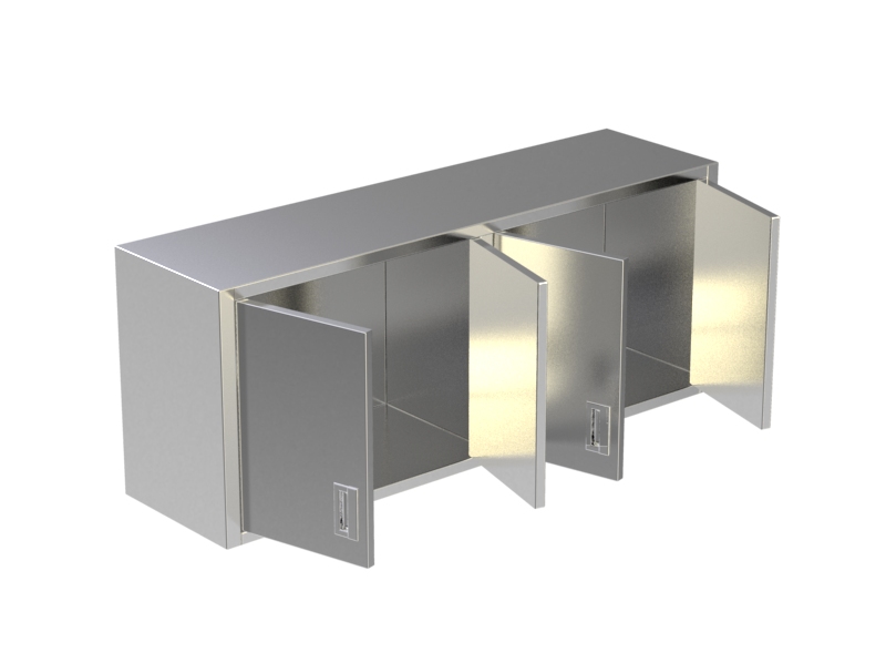 Wall Cabinet Under Shelf Swing Doors 5