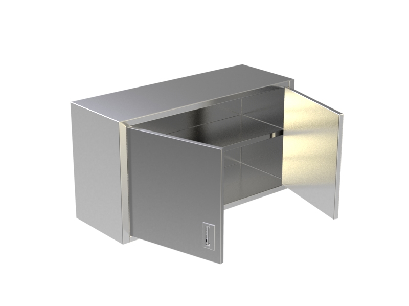 Wall Cabinet Under Shelf Swing Doors 3