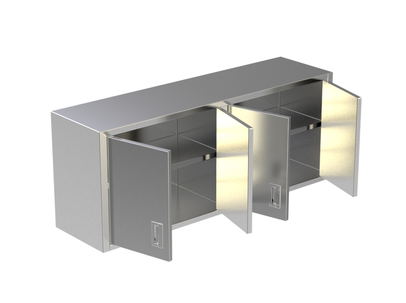 Wall Cabinet Under Shelf Swing Doors 2